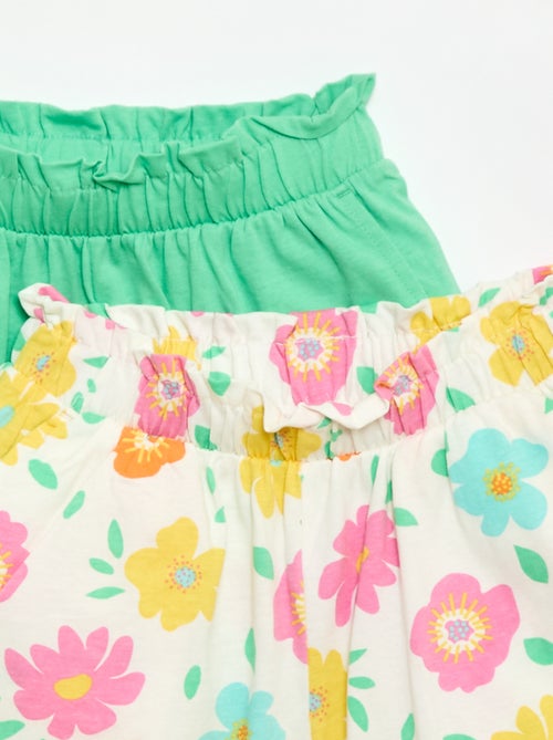 Set van 2 shorts met elastische taille - Kiabi