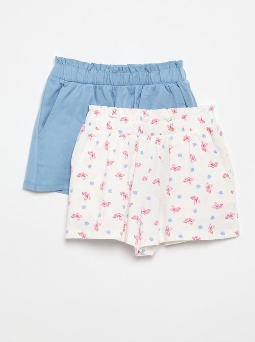 Set van 2 shorts met elastische taille - Kiabi