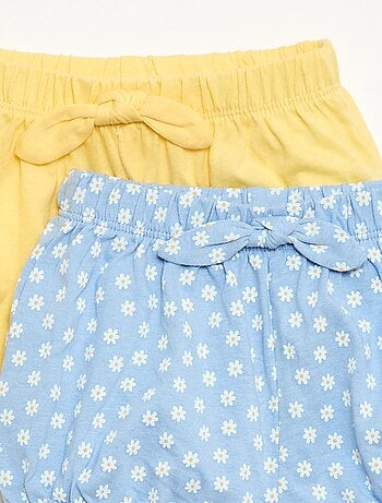 Set van 2 shorts met fantasie strikjes