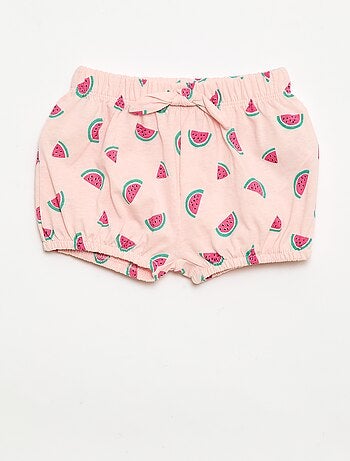 Set van 2 shorts met fantasie strikjes