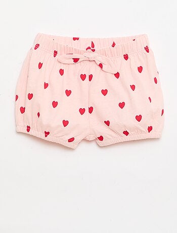 Set van 2 shorts met fantasie strikjes