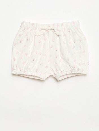 Set van 2 shorts met fantasie strikjes