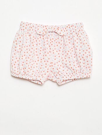 Set van 2 shorts met fantasie strikjes