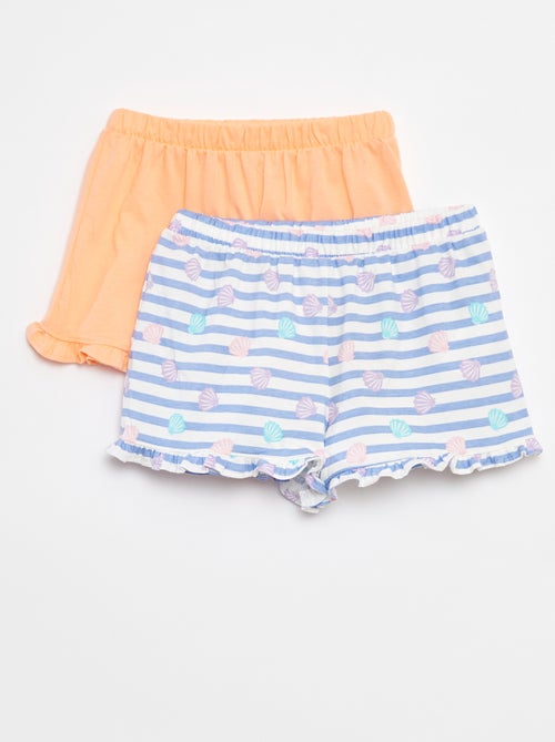 Set van 2 shorts met ruches - Kiabi