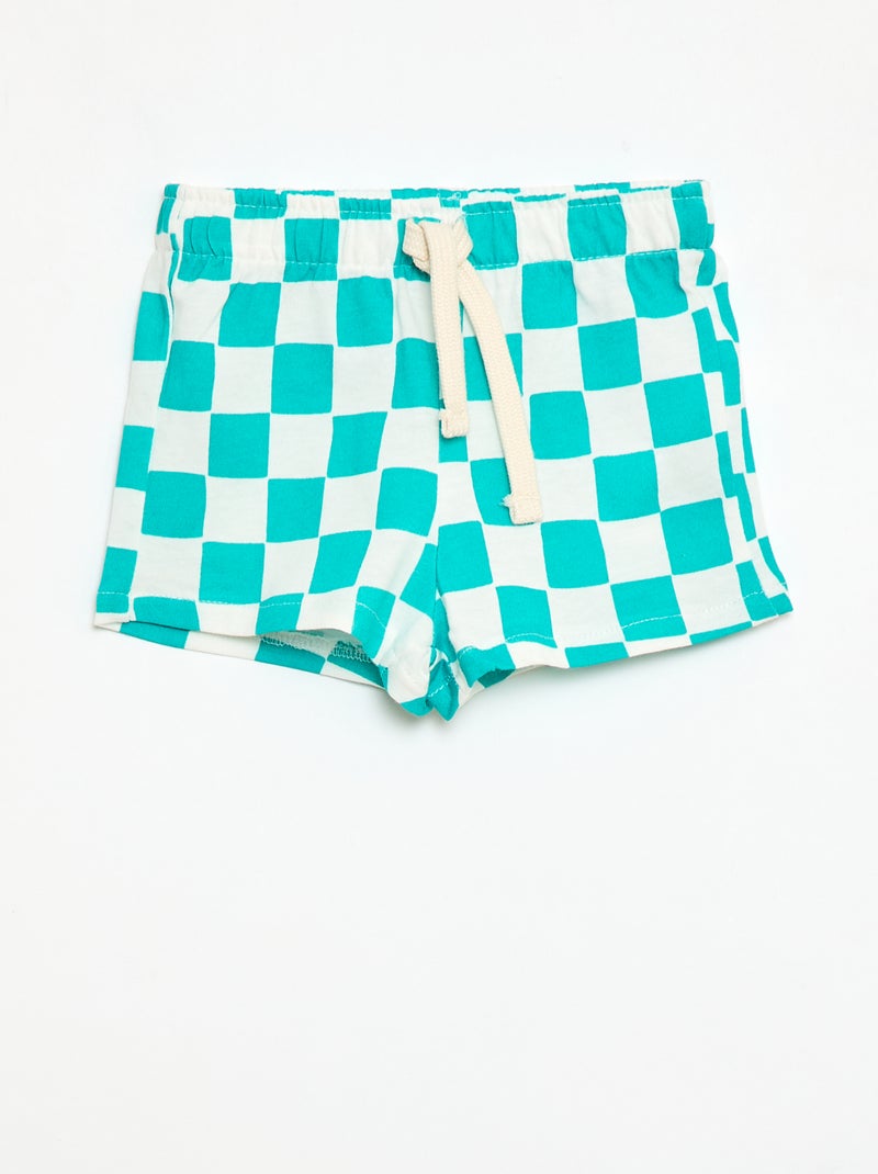 Set van 2 shorts van jersey Groen - Kiabi