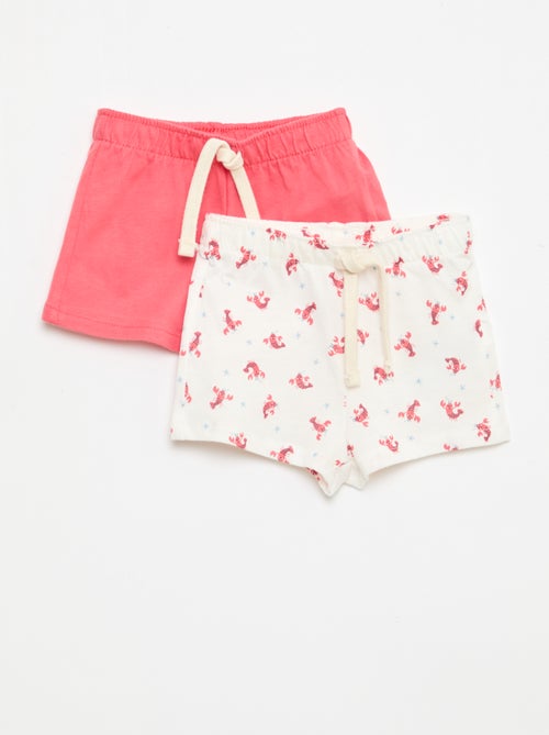 Set van 2 shorts van jersey - Kiabi