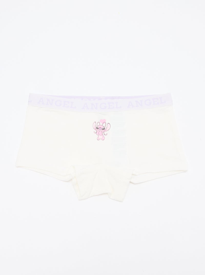 Set van 2 shorty's 'Stitch' Paars - Kiabi