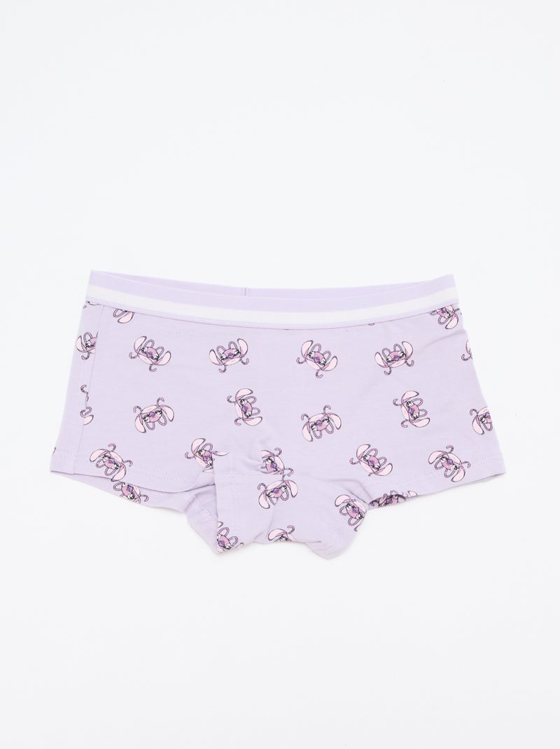 Set van 2 shorty's 'Stitch' Paars - Kiabi