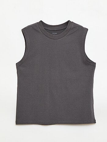 Set van 2 singlets met ronde hals