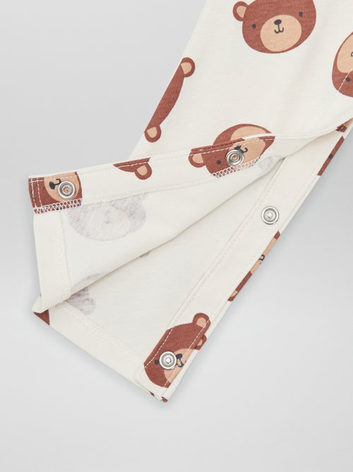 Set van 2 slaappakjes met opening - gemakkelijk aan te trekken collectie - Kiabi