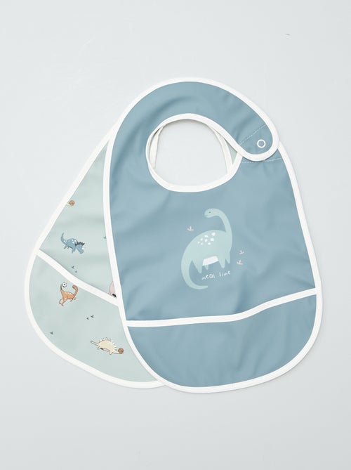 Set van 2 slabbetjes met opvangbakje 'Baby Calin' - Kiabi