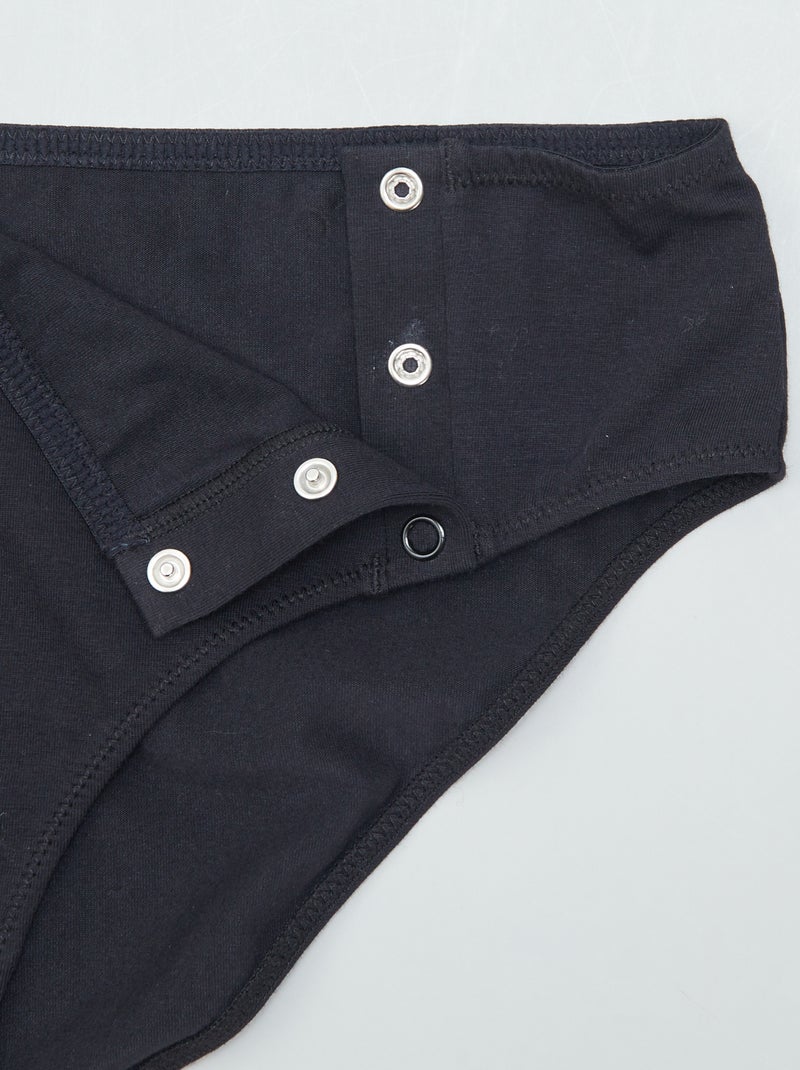 Set van 2 slips van jersey - gemakkelijk aan te trekken collectie zwart - Kiabi