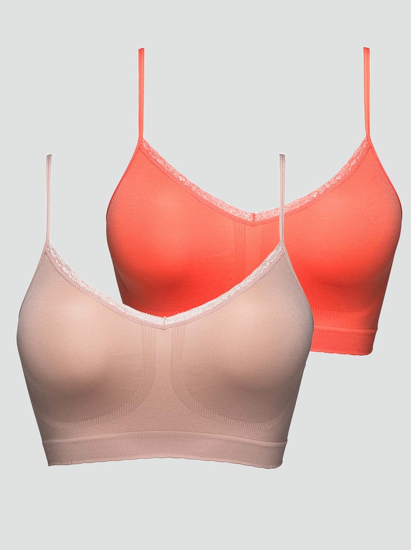 Set van 2 sportbeha's 'Billet Doux' BIEGE - Kiabi