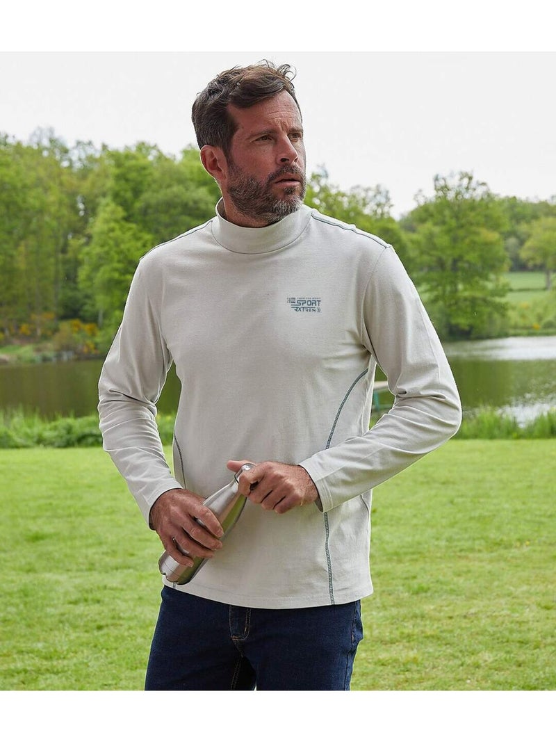 Set van 2 sportieve coltruien - ATLAS FOR MEN Blauwgrijs - Kiabi