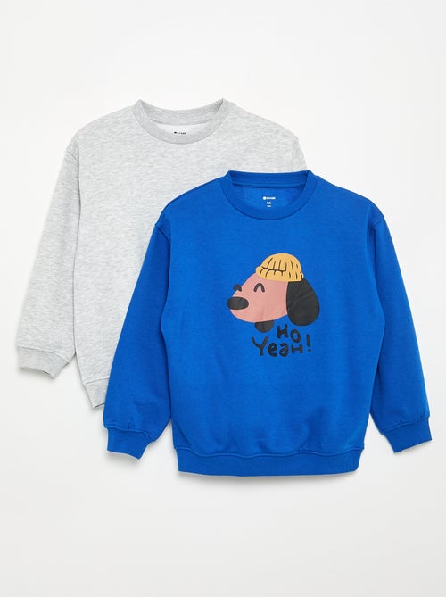 Set van 2 sweats met lange mouwen - Kiabi Set van 2 sweats met lange mouwen - Kiabi