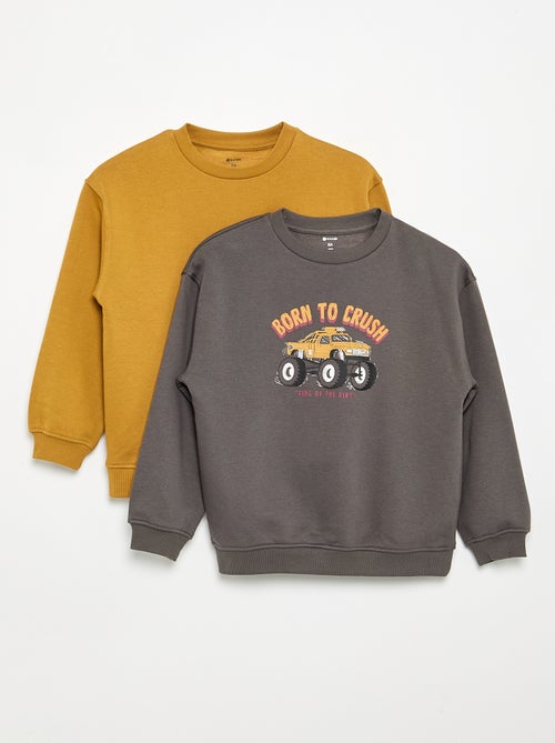 Set van 2 sweats met lange mouwen - Kiabi Set van 2 sweats met lange mouwen - Kiabi