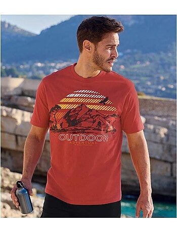 Set van 2 t-shirts adventure - atlas for men