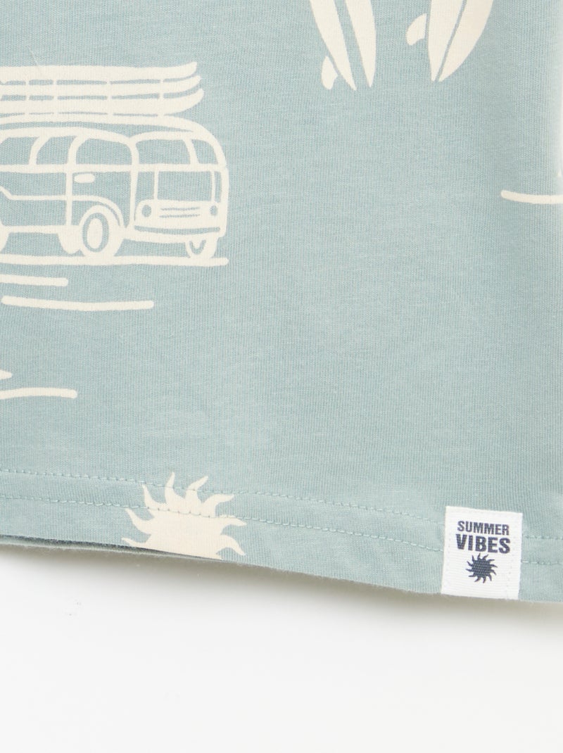 Set van 2 T-shirts Blauw - Kiabi