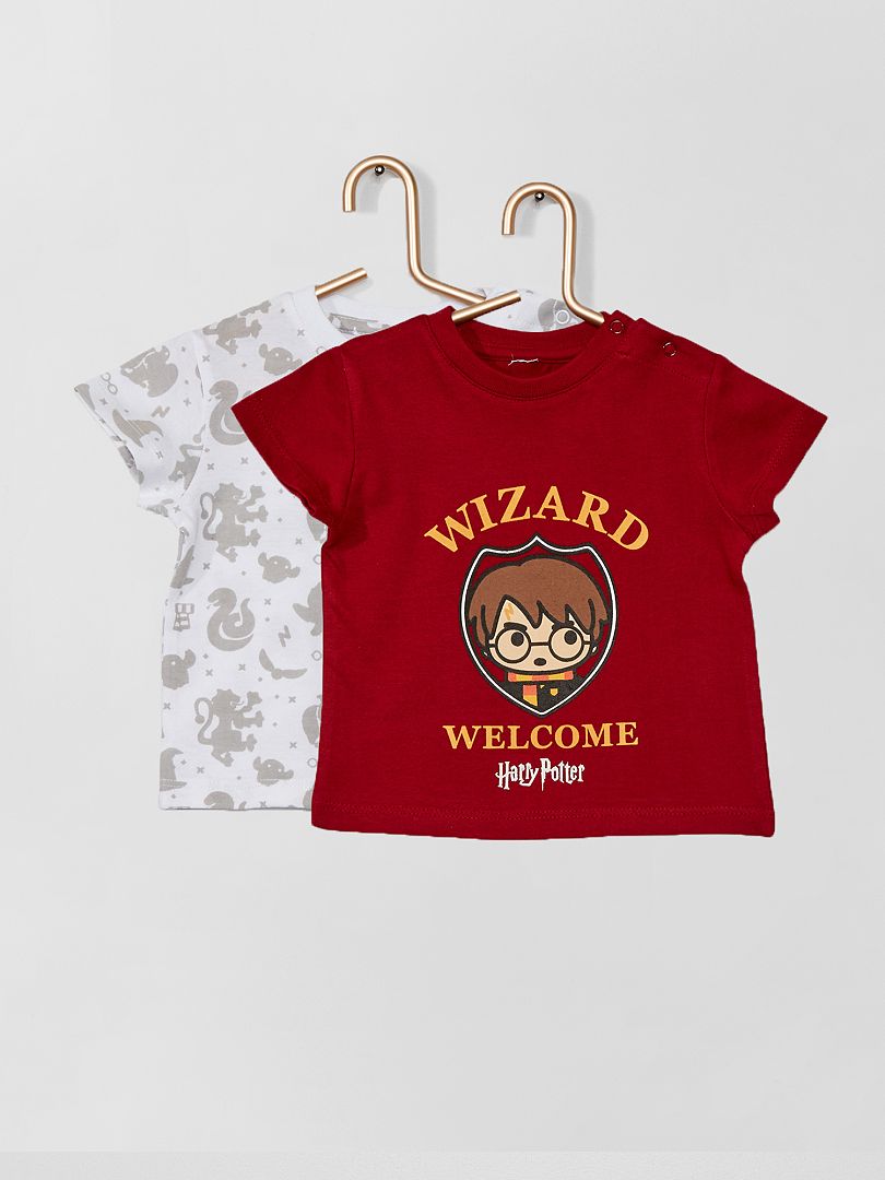 Set van 2 T-shirts 'Harry Potter' zwart - Kiabi