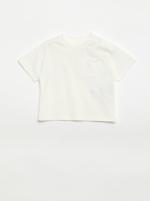 Set van 2 T-shirts met borstdetail - Kiabi