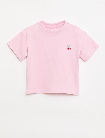 Set van 2 T-shirts met borstdetail