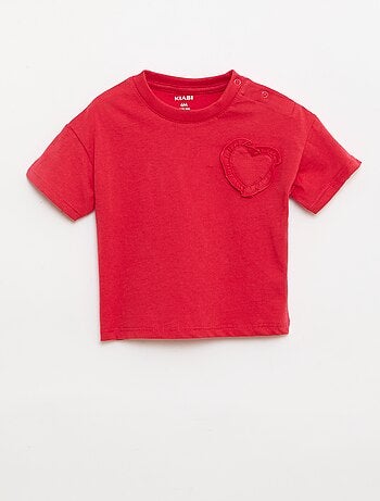 Set van 2 T-shirts met borstdetail