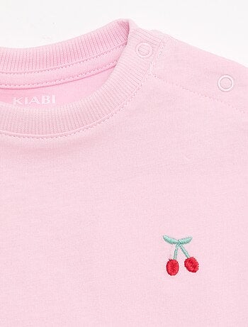 Set van 2 T-shirts met borstdetail