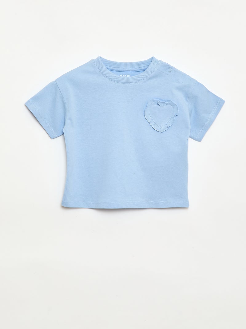 Set van 2 T-shirts met borstdetails Wit - Kiabi