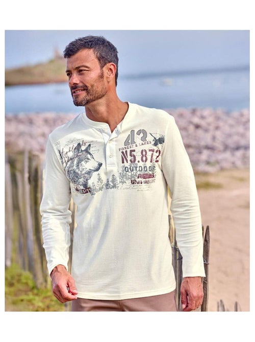 Set van 2 T-shirts met knopenhals - ATLAS FOR MEN - Kiabi Set van 2 T-shirts met knopenhals - ATLAS FOR MEN - Kiabi