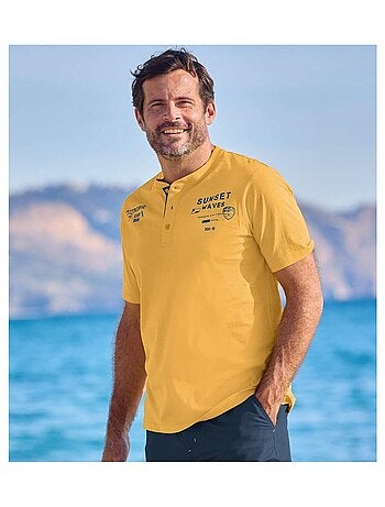 Set van 2 T-shirts met knopenhals - ATLAS FOR MEN