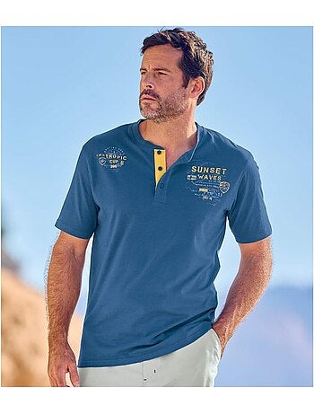 Set van 2 T-shirts met knopenhals - ATLAS FOR MEN