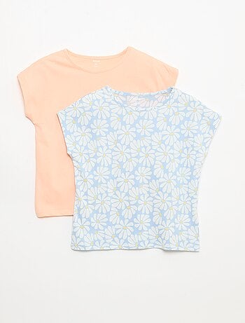 Set van 2 T-shirts met korte mouwen - 2 stuks
