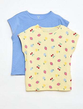 Set van 2 T-shirts met korte mouwen - 2 stuks