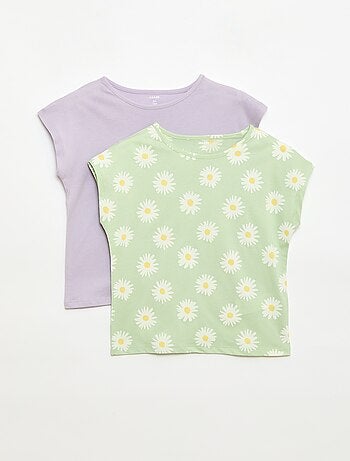 Set van 2 T-shirts met korte mouwen - 2 stuks