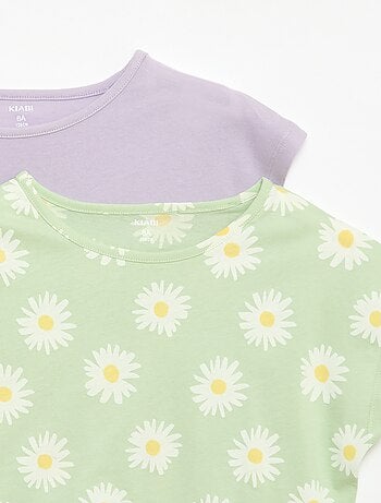 Set van 2 T-shirts met korte mouwen - 2 stuks