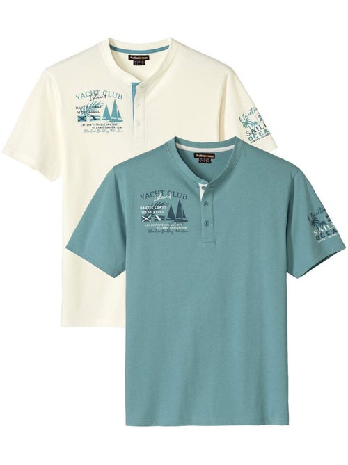 Set van 2 T-shirts met korte mouwen - ATLAS FOR MEN - Kiabi