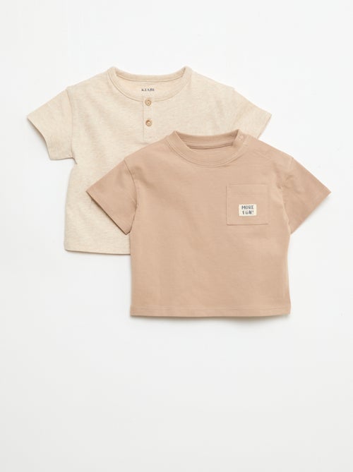 Set van 2 T-shirts met korte mouwen - Kiabi