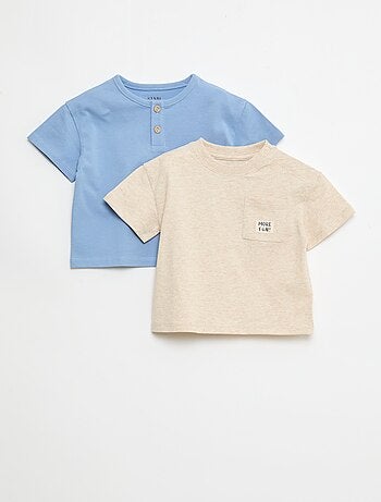 Set van 2 T-shirts met korte mouwen