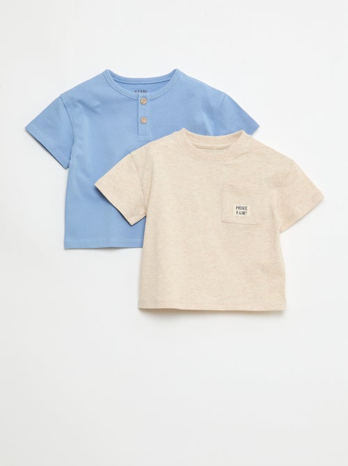 Set van 2 T-shirts met korte mouwen - Kiabi
