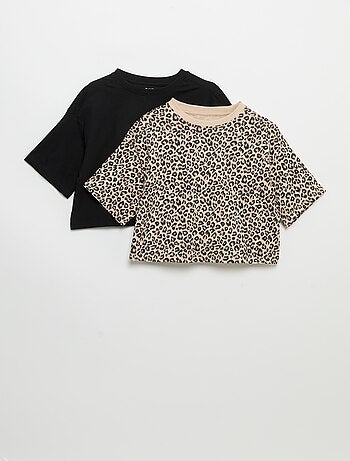 Set van 2 T-shirts met korte mouwen