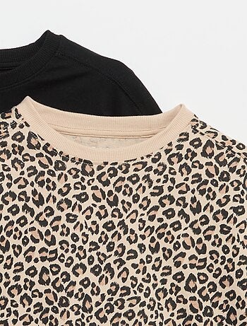 Set van 2 T-shirts met korte mouwen