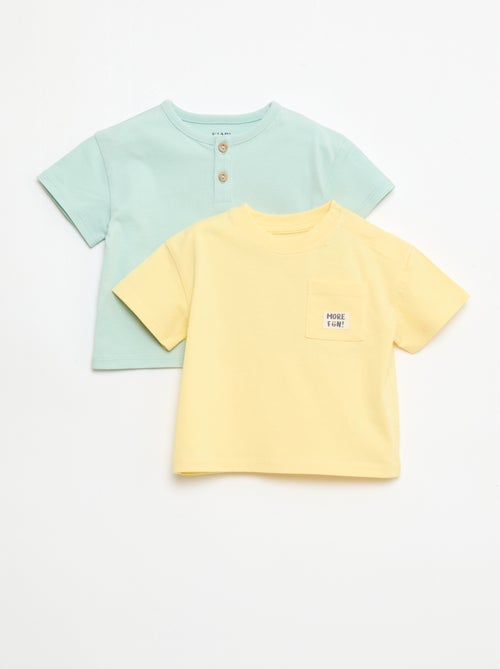 Set van 2 T-shirts met korte mouwen - Kiabi