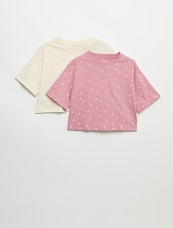Set van 2 T-shirts met korte mouwen