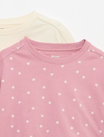 Set van 2 T-shirts met korte mouwen