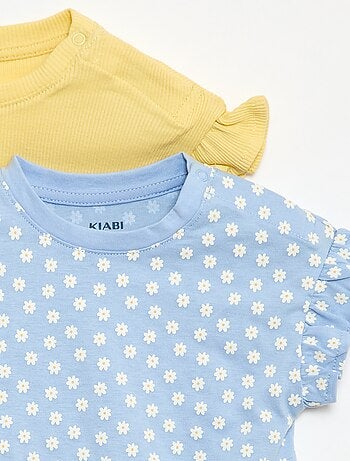 Set van 2 T-shirts met korte mouwen van jerseytricot