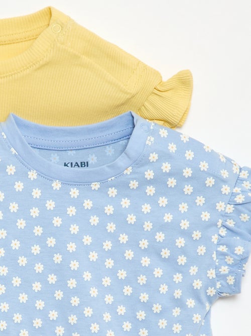 Set van 2 T-shirts met korte mouwen van jerseytricot - Kiabi