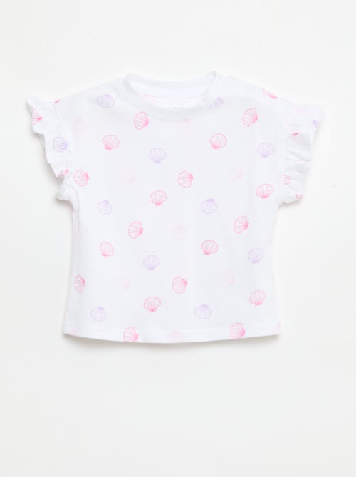 Set van 2 T-shirts met korte mouwen van jerseytricot - Kiabi