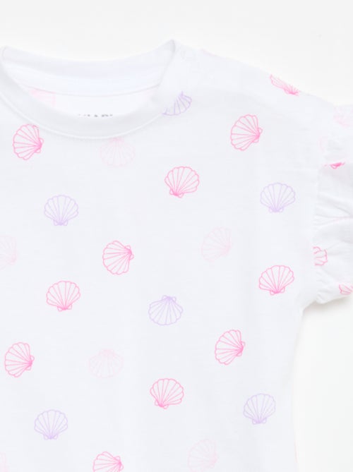 Set van 2 T-shirts met korte mouwen van jerseytricot - Kiabi