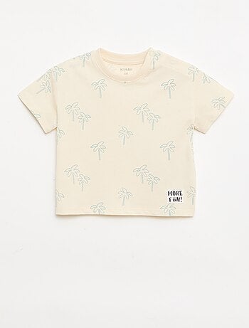 Set van 2 T-shirts met korte mouwen van katoenen jerseytricot