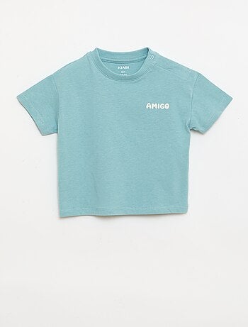 Set van 2 T-shirts met korte mouwen van katoenen jerseytricot